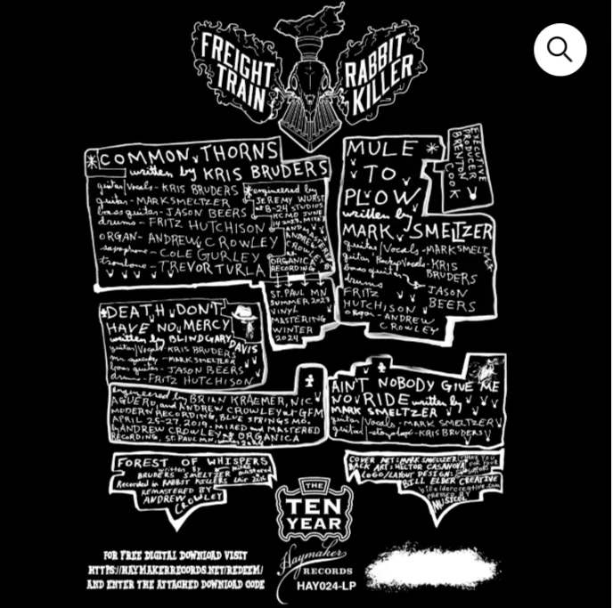 Freight Train Rabbit Killer - The 10 Year Credits Art