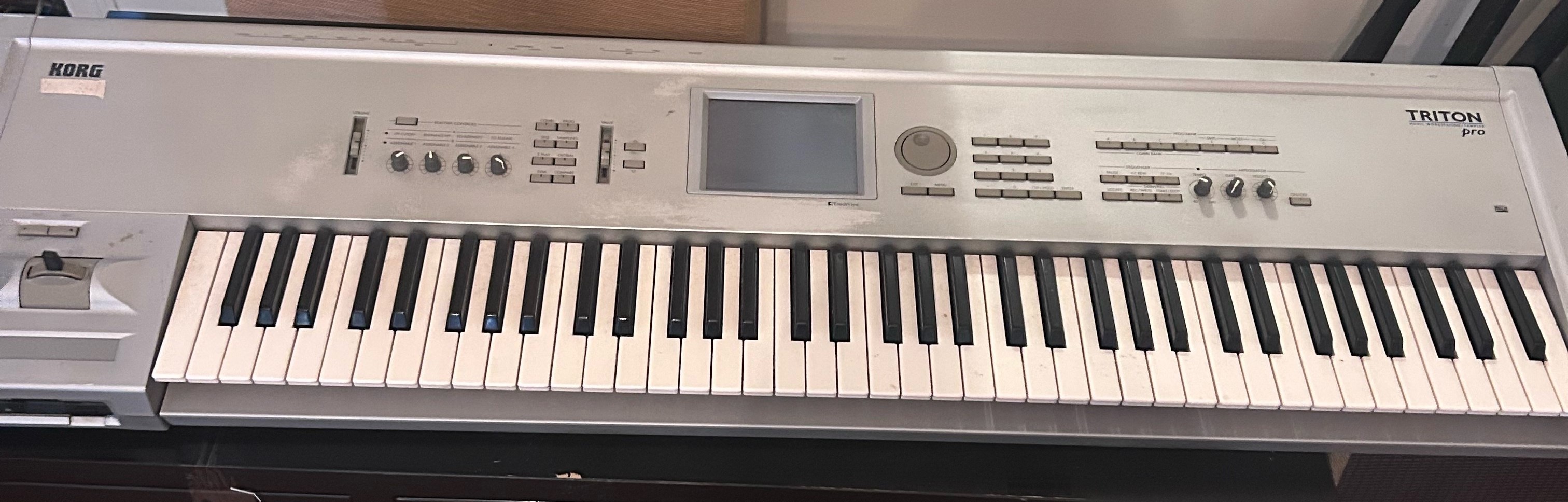 Korg Triton Pro keyboard in the Organica Recording studio.